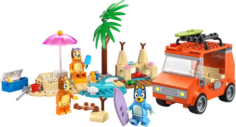LEGO Bluey Blueys Beach & Family Car Trip 11202 (9003631444205)