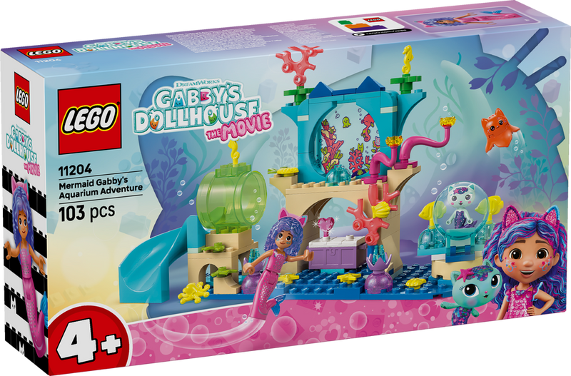 LEGO Gabbys Dollhouse Mermaid Gabbys Aquarium Adventure 11204 (9003631542509)