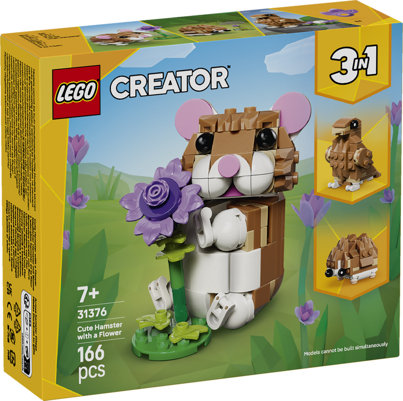 LEGO Creator Nature and Animals Cute Hamster with a Flower 31376 (9249822114029)