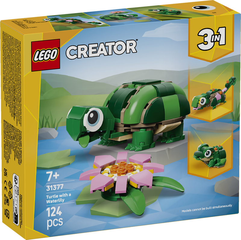 LEGO Creator Nature and Animals Turtle with a Water Lily Flower 31377 (9249822277869)