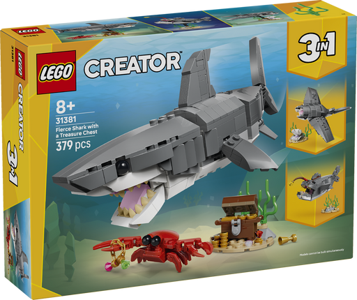 LEGO Creator Nature and Animals Fierce Shark with a Treasure Chest 31381 (9249822408941)