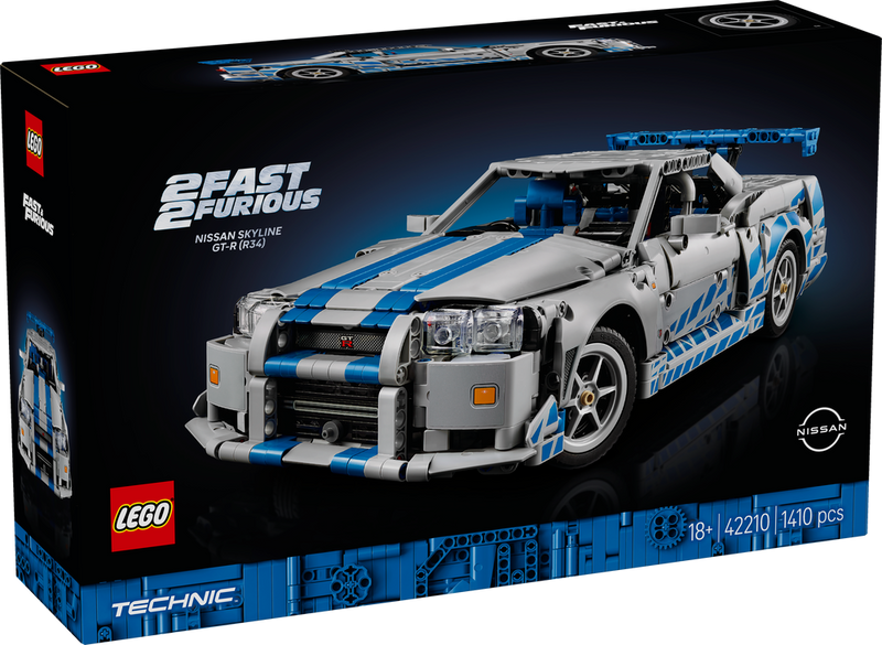 LEGO Technic 2 Fast 2 Furious Nissan Skyline GT-R R34 42210 (9003632591085)