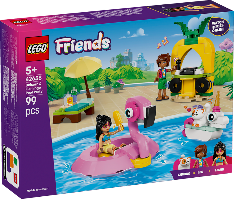 LEGO Friends Unicorn & Flamingo Pool Party 42658 (9003632885997)