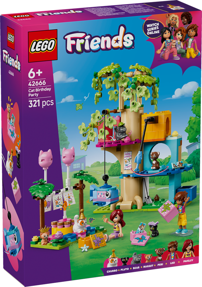 LEGO LEGO Friends Cat Birthday Party & Tree House 42666 (9003633148141)