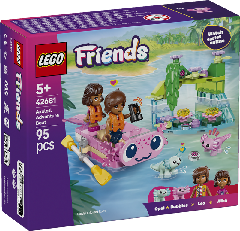 LEGO Friends Nature and Animals Axolotl Adventure Boat 42681 (9249822769389)