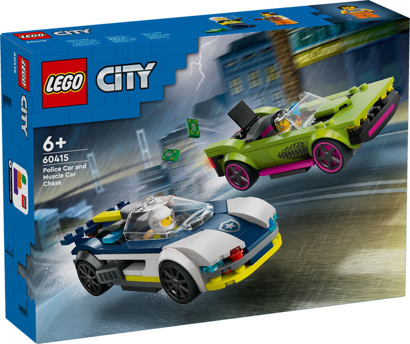 LEGO CITY Police Car and Muscle Car Chase 60415