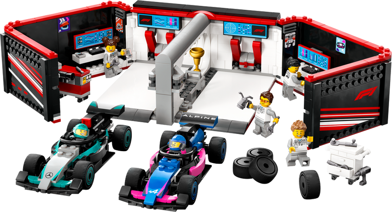 LEGO CITY F1 Garage & Mercedes-AMG & Alpine Cars 60444
