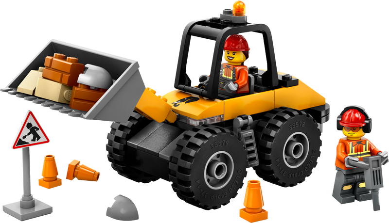 LEGO CITY Yellow Construction Wheel Loader 60450