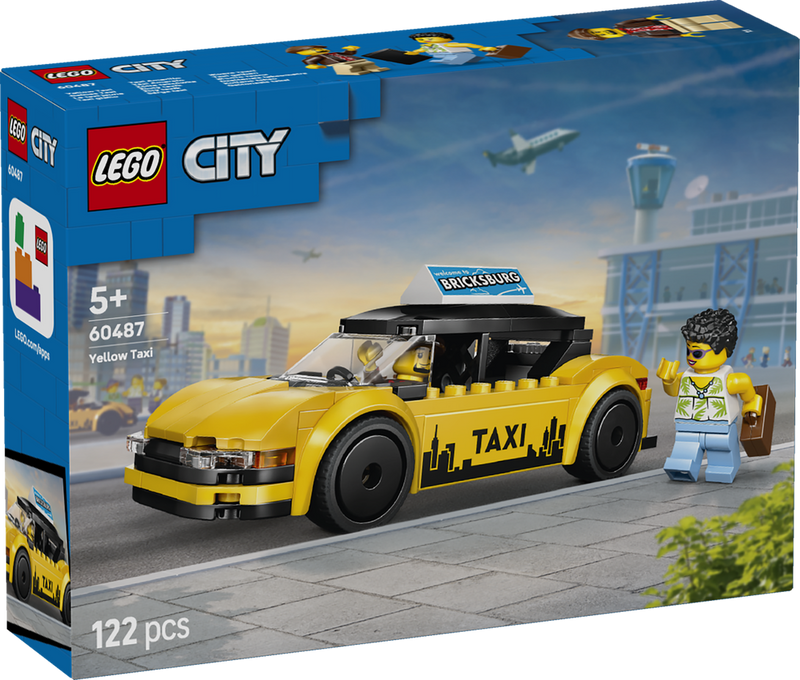 LEGO CITY Great Vehicles Yellow Taxi 60487 (9249820180717)
