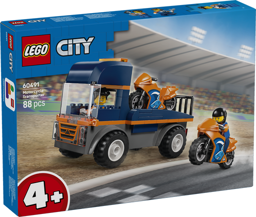 LEGO CITY Great Vehicles Motorcycle Transporter 60491 (9249820541165)