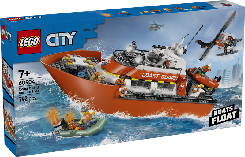 LEGO CITY Exploration Coast Guard Rescue Boat & Helicopter 60504 (9249819164909)