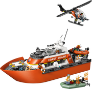 LEGO CITY Exploration Coast Guard Rescue Boat & Helicopter 60504 (9249819164909)