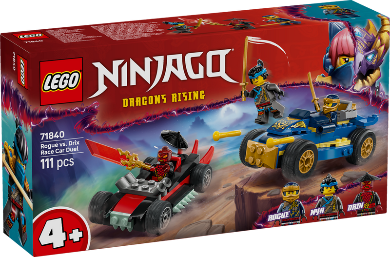 LEGO Ninjago Rogue vs. Drix Race Car Duel 71840 (9003634393325)