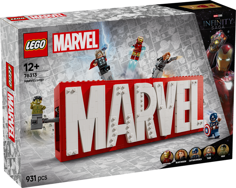 LEGO Super Heroes Marvel MARVEL Logo & Minifigures 76313