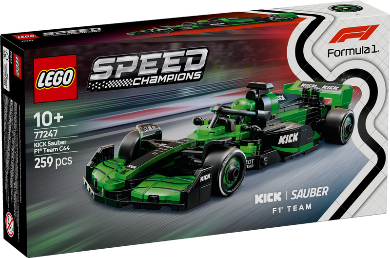 LEGO Speed Champions KICK Sauber F1 Team C44 Race Car 77247