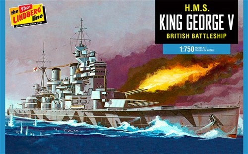 Lindberg HL447 1/750 HMS KING GEORGE V (6660655874097)