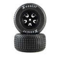 LOSI 4247 Hoosier Tires, Soft, Mounted, Black, Front or Rear (2): 22S DLM Late Model Kit Tyres - LOS4247