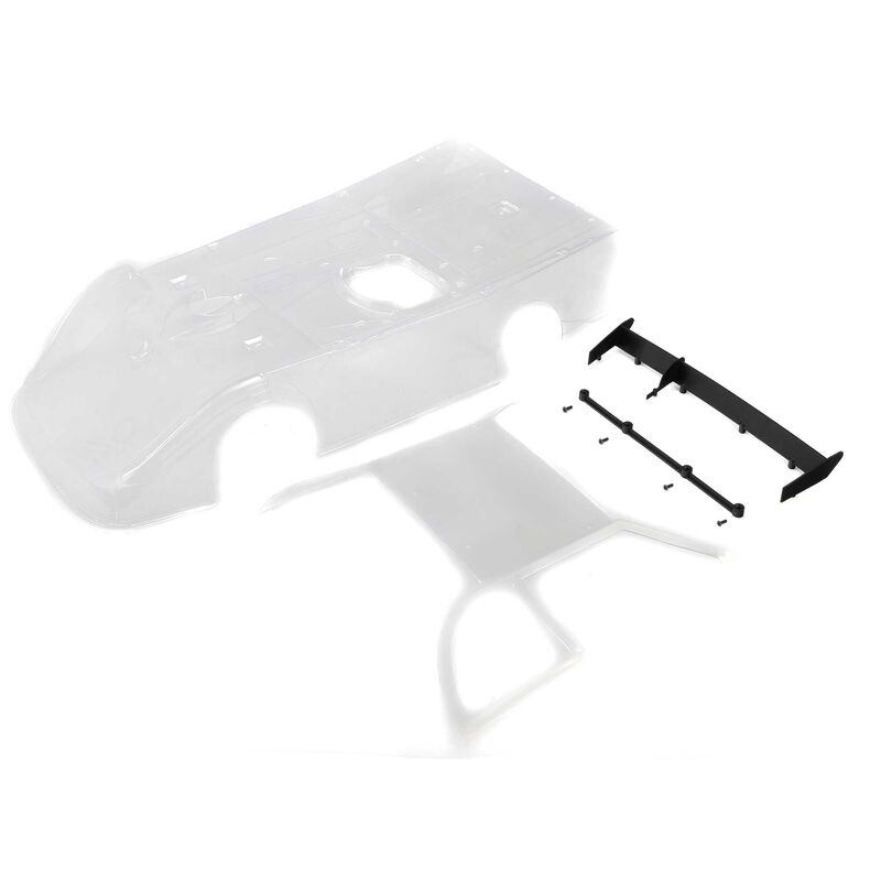 LOSI 4248 Body, Clear: 22S DLM Dirt Late Model - LOS4248