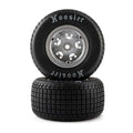 Losi 4641 Losi Hoosier Tires, Soft, Mounted, Satin Aluminum, Left/Right (2): 22S DLM - LOS-4641