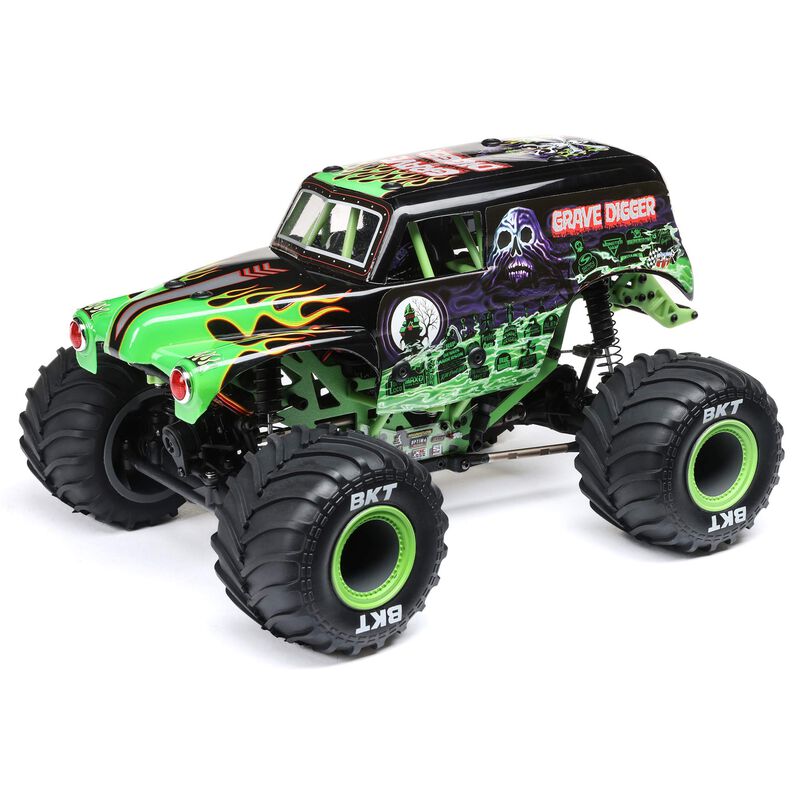TLR LOSI LOS01026T1 1/18 Mini LMT 4X4 Brushed Monster Truck RTR Grave Digger (8347091796205)
