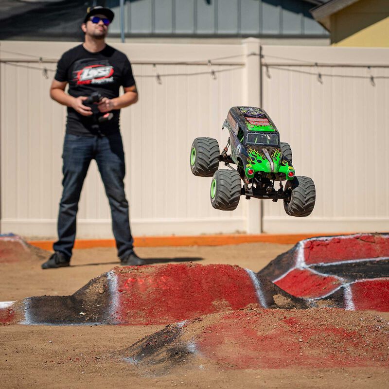 LOSI LOS04028T1 1/8 LMT 2.0 Grave Digger 4X4 Solid Axle Brushless Monster Truck RTR, Green - Hobby City NZ