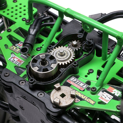 LOSI LOS04028T1 1/8 LMT 2.0 Grave Digger 4X4 Solid Axle Brushless Monster Truck RTR, Green (9250500837613)