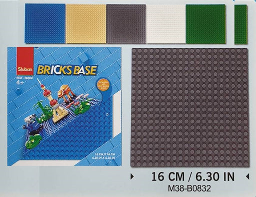 xSluban B0832 Bricks Base 16 x 16 cm Asst Colors (7546227392749)