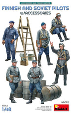 MiniArt 1/48 Finnish and Soviet Pilots Plastic Model Kit - 49022
