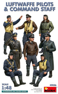 MiniArt 1/48 Luftwaffe Pilots and Command Staff Plastic Model Kit - 49026