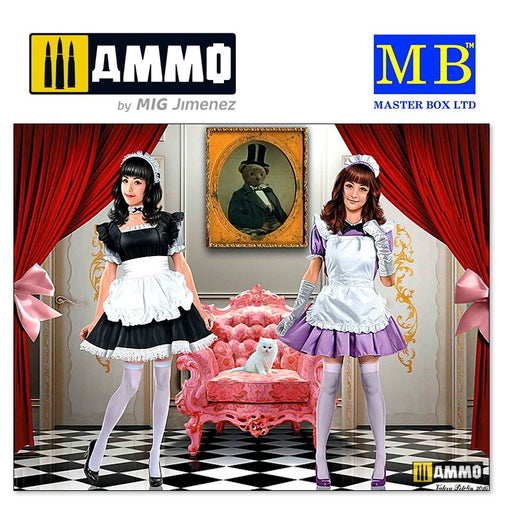 Master Box MB35186 1/35 Maid cafe girls. Nana and Momoko (8967463436525)