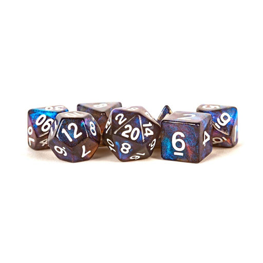 MDG MDG175 Acrylic Dice: Stardust Galaxy Poly Set (9003844665581)