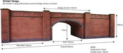 Metcalfe PO247 OO/HO Building Kit: Railway Bridge In Stone (7537702437101)