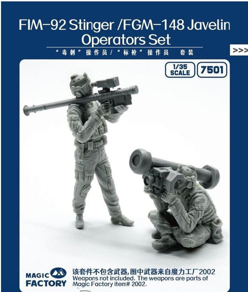 Magic Factory 7501 1/35 Stinger/Javelin Operators Set (Resin) Model Kit - Hobby City NZ (8967469498605)