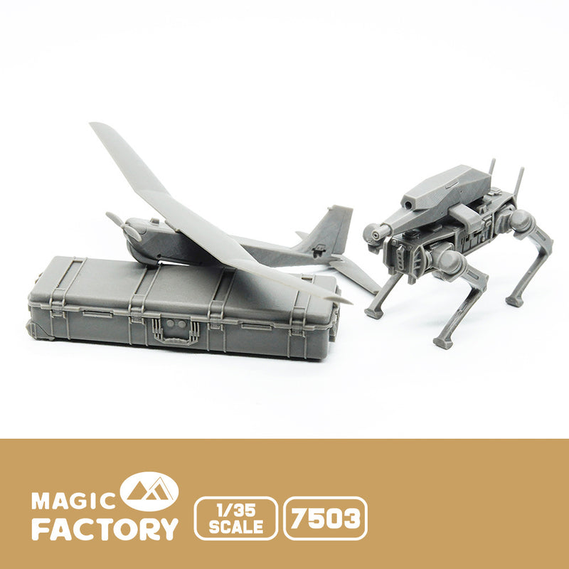 Magic Factory 7503 1/35 Armed Robot Dog & RQ-20 UAV Set - Hobby City NZ (8967469564141)