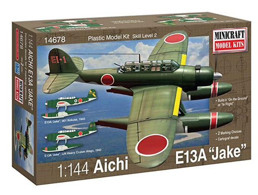Minicraft Model Kits 14678 1/144 Aichi Jake Imperial Japanese Navy (2 Decal Options) (8324648632557)