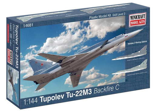 Minicraft Model Kits 14681 1/144 Tupolev Tu-22M3 'Backfire C' (8144080011501)