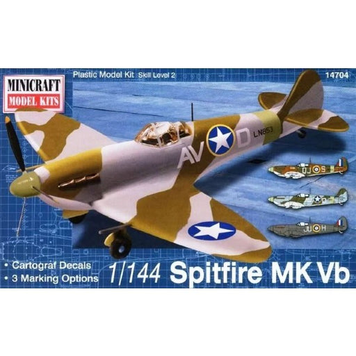Minicraft Model Kits 14704 1/144 Spitfire Mk Vb (7859178897645)