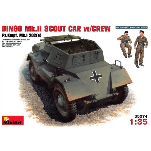 MiniArt 35074 1/35 Dingo Mk II Scout Car w/Crew - Optional German/Captured Decals (8278347120877)