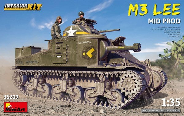 MiniArt 35209 1/35 M3 LEE MID W/INTERIOR - Hobby City NZ (7546281853165)