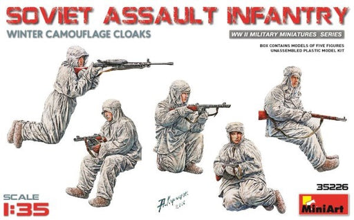 MiniArt 35226 1/35 SOVIET ASSAULT INFANTRY W/CAMO CLOAKS - Hobby City NZ (7502125891821)