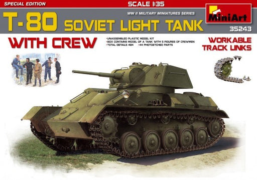 xMiniArt 35243 1/35 T-80 SOVIET LIGHT TANK (7546282311917)