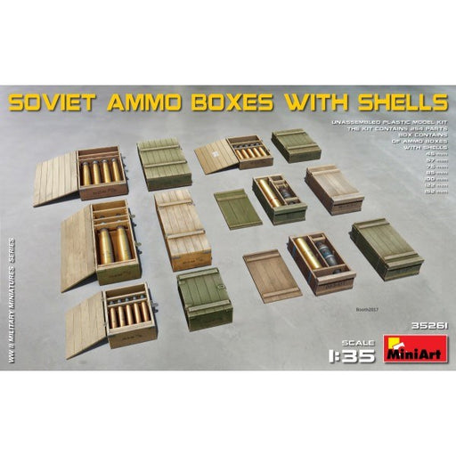 MiniArt 35261 1/35 Soviet Ammo Boxes with Shells (8137525985517)