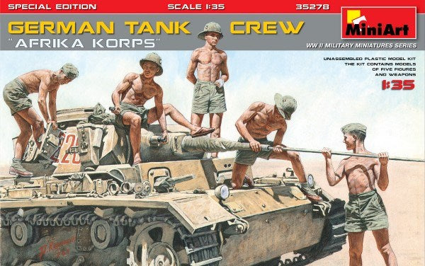 MiniArt 35278 1/35 AFRIKA KORPS TANK CREW - Hobby City NZ (7546283327725)