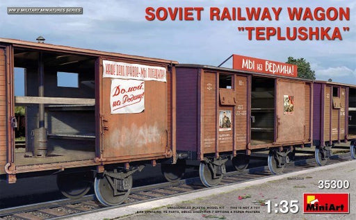 MiniArt 35300 1/35 SOVIET RAILWAY WAGON "TEPLUSHKA" (8294596575469)