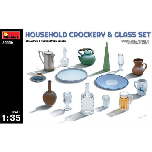 MiniArt 35559 1/35 Household Crockery and Glass Set (7759541141741)