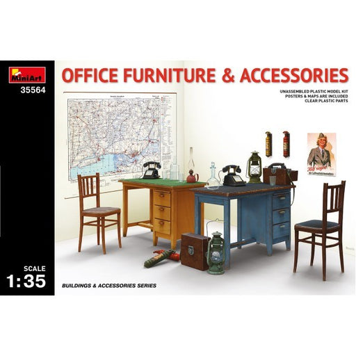 MiniArt 35564 1/35 Office Furniture and Accessories (7759541272813)