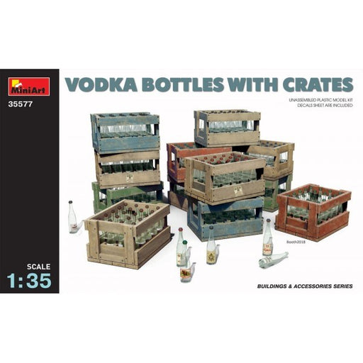 MiniArt 35577 1/35 Vodka Bottles and Wooden Crates (7759541928173)
