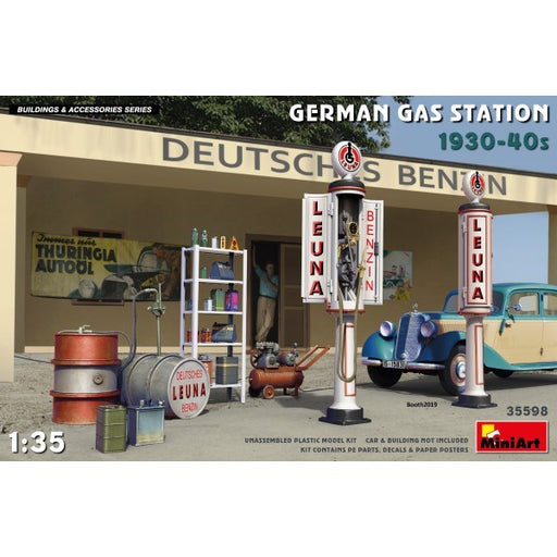 MiniArt 35598 1/35 GERMAN GAS STATION 30/40's (7759542485229)