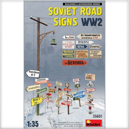 MiniArt 35601 1/35 SOVIET ROAD SIGNS WW2 (7759542583533)