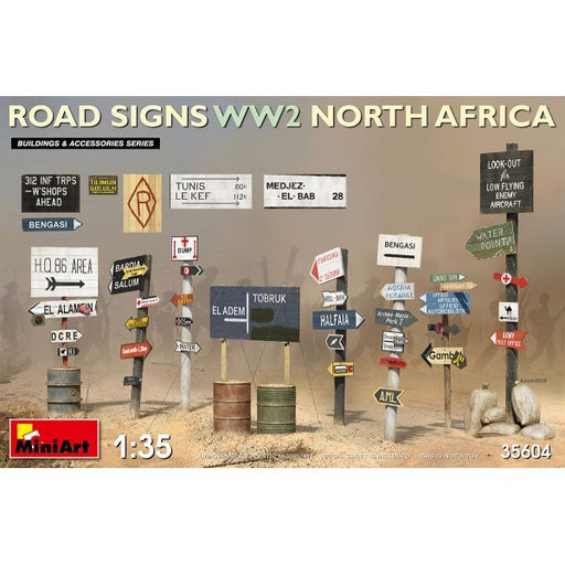 MiniArt 35604 1/35 ROAD SIGNS WW2 (N.AFRICA) (7759542681837)